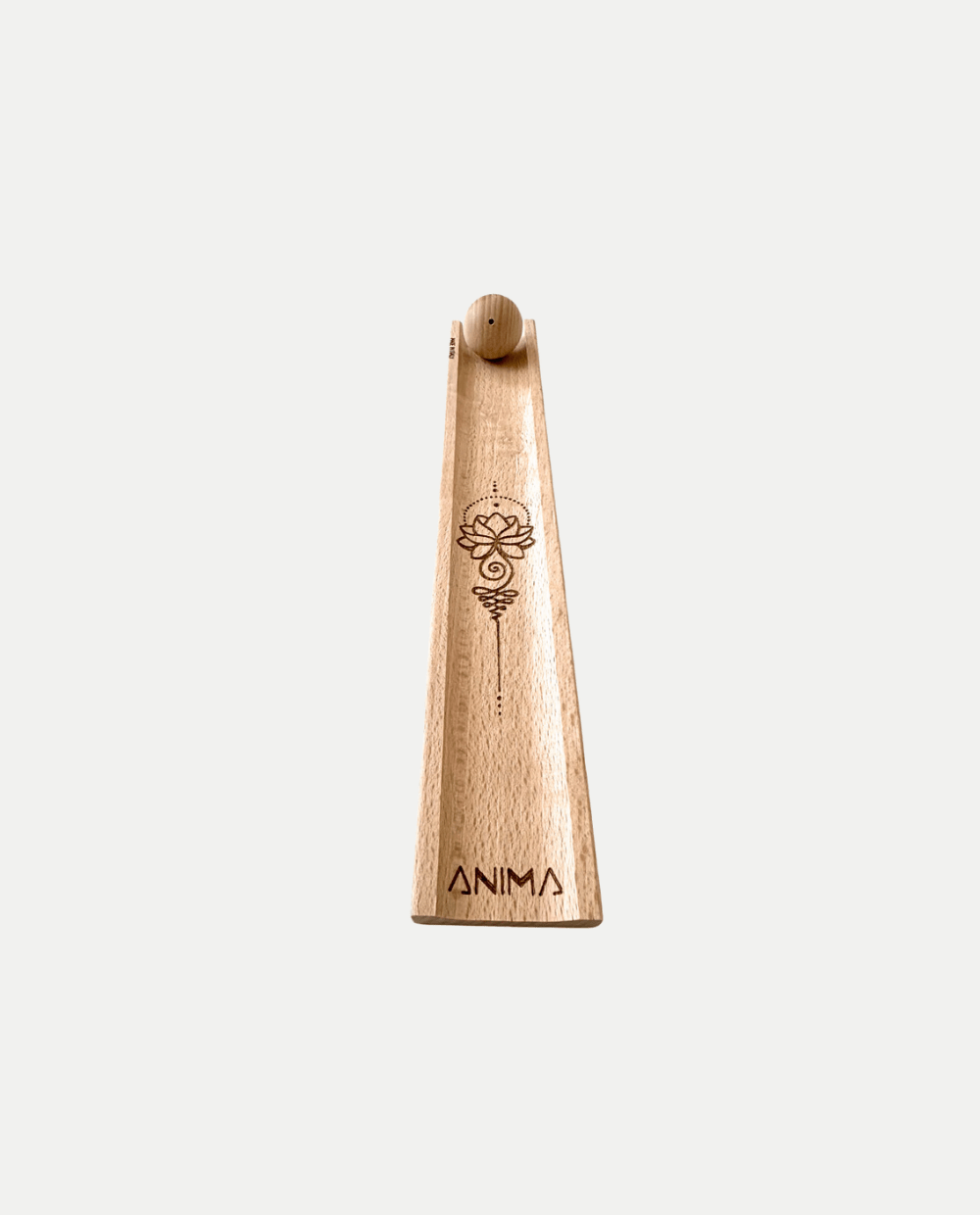Bruciatore decorato "ANIMA" con sfera in legno per incensi - VibraSonic